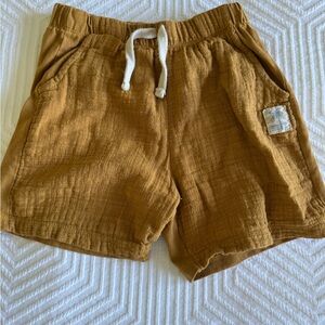 Zara Kids Brown Shorts with Drawstring